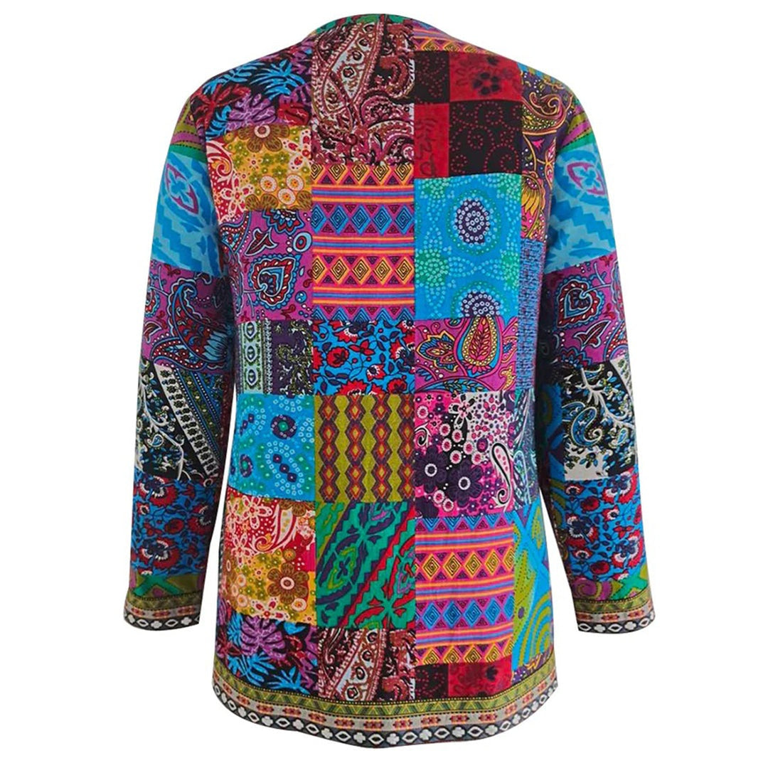 Zaria | Bohemian Dames Vest met Kleurrijk Patchwork 5