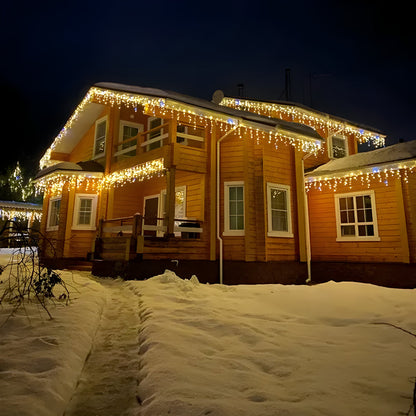 LED Lichtgordijn Buiten Warm Wit Waterdicht Sfeerverlichting Balkon Terras