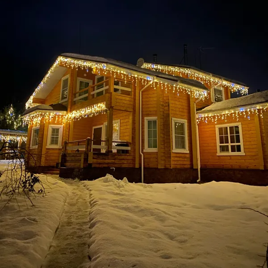 LED Gordijnverlichting Warm Wit 4-32 Meter Waterbestendig Feestverlichting Buiten