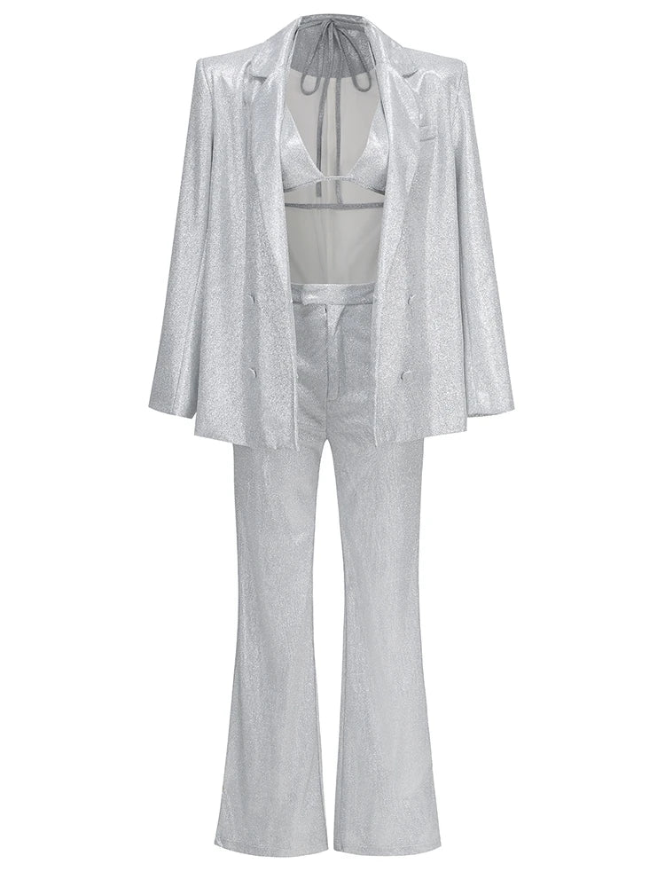 Glitter Jassen Set Lange Broek en Jasje