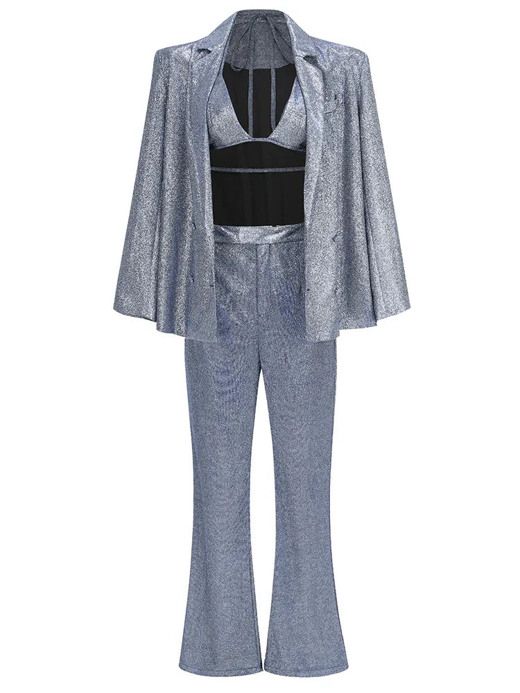Glitter Jassen Set Lange Broek en Jasje