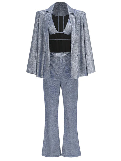 Glitter Jassen Set Lange Broek en Jasje