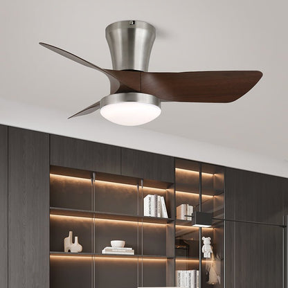 Plafondventilator met Verlichting Minimalistische Houtlook
