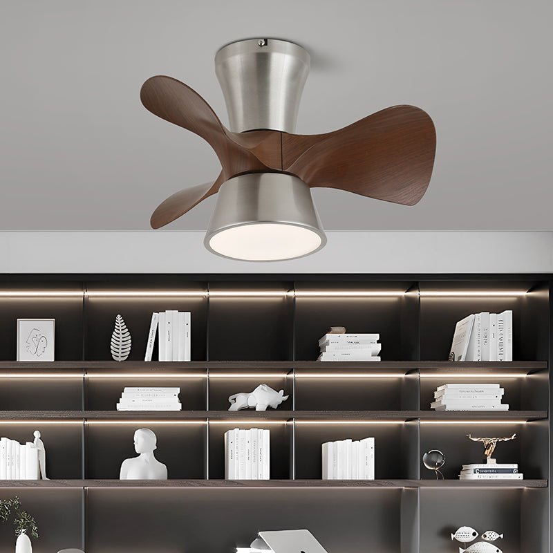 Plafondventilator met Verlichting Minimalistische Houtlook