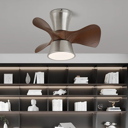 Plafondventilator met Verlichting Minimalistische Houtlook