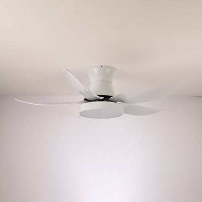 Plafondventilator met Verlichting 132cm Modern Zwart Metaal Kunststof LED 24W Verstelbaar 6 Snelheden