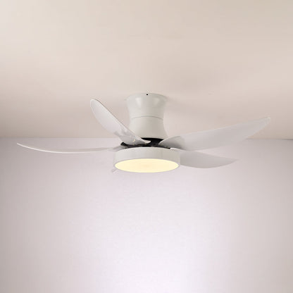 Plafondventilator met Verlichting 132cm Modern Zwart Metaal Kunststof LED 24W Verstelbaar 6 Snelheden