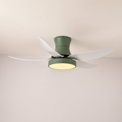 Plafondventilator met Verlichting 132cm Modern Zwart Metaal Kunststof LED 24W Verstelbaar 6 Snelheden
