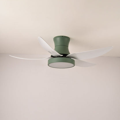Plafondventilator met Verlichting 132cm Modern Zwart Metaal Kunststof LED 24W Verstelbaar 6 Snelheden