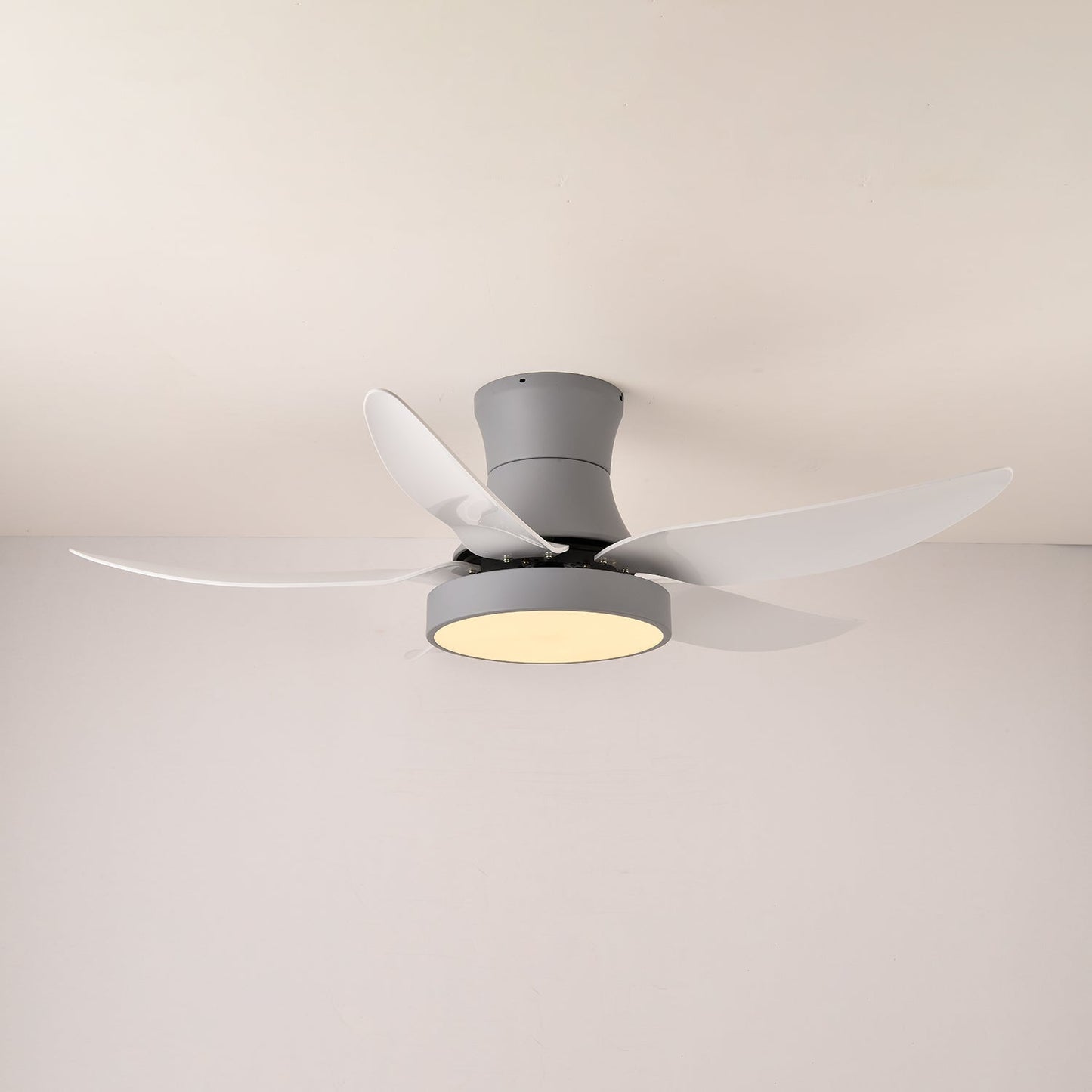 Plafondventilator met Verlichting 132cm Modern Zwart Metaal Kunststof LED 24W Verstelbaar 6 Snelheden