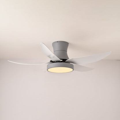 Plafondventilator met Verlichting 132cm Modern Zwart Metaal Kunststof LED 24W Verstelbaar 6 Snelheden