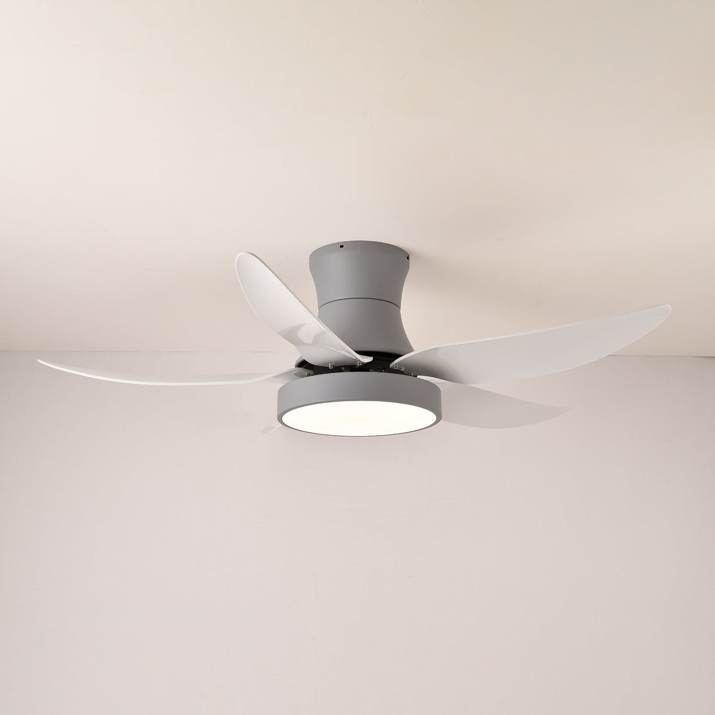 Plafondventilator met Verlichting 132cm Modern Zwart Metaal Kunststof LED 24W Verstelbaar 6 Snelheden