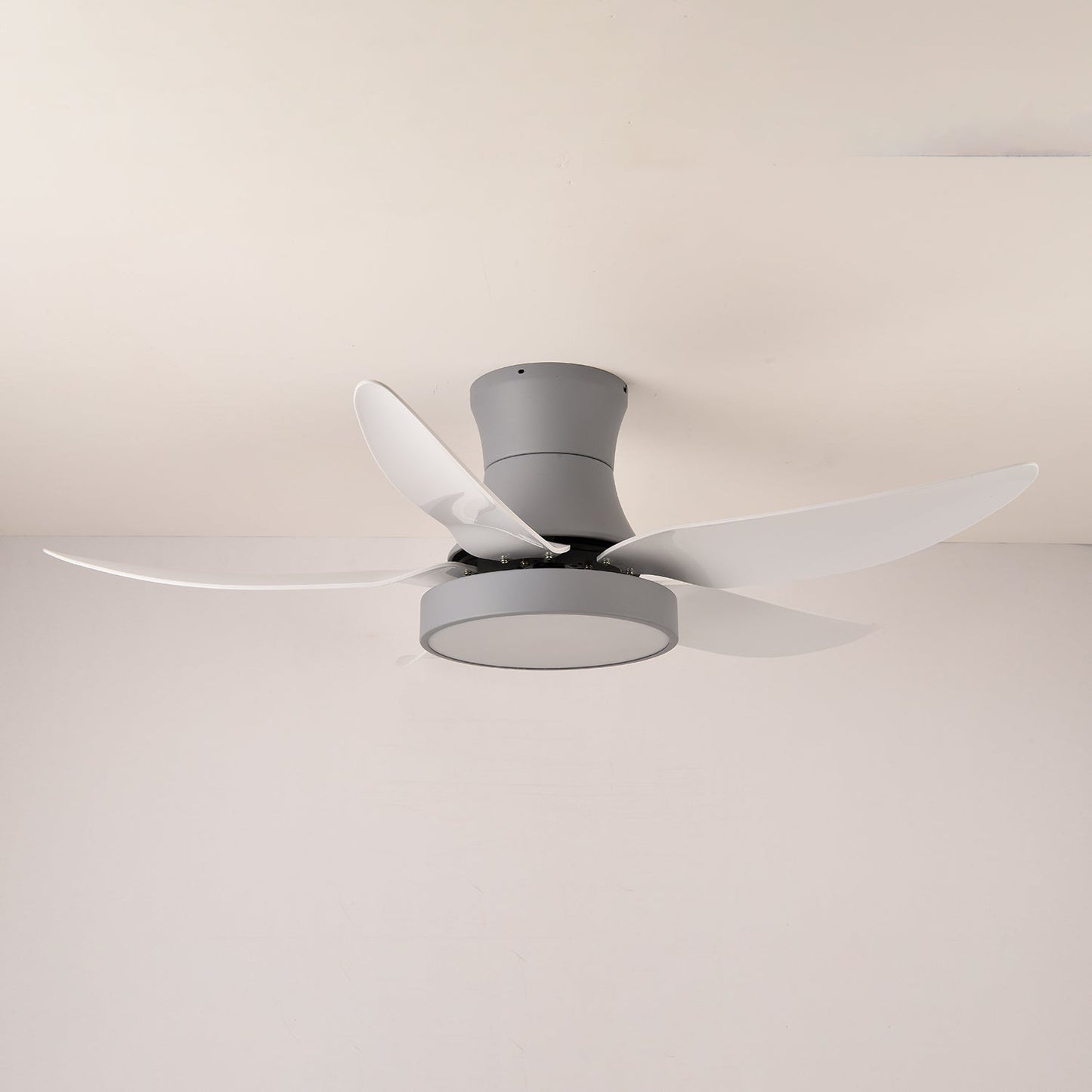 Plafondventilator met Verlichting 132cm Modern Zwart Metaal Kunststof LED 24W Verstelbaar 6 Snelheden