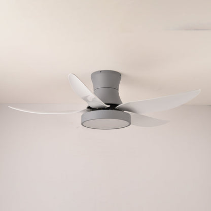 Plafondventilator met Verlichting 132cm Modern Zwart Metaal Kunststof LED 24W Verstelbaar 6 Snelheden