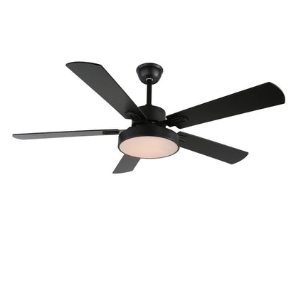 Moderne Plafondventilator met Houten Bladen & Geïntegreerde LED-Verlichting – Ø107 cm, Afstandsbediening, 6 Snelheden, Verstelbaar Vermogen