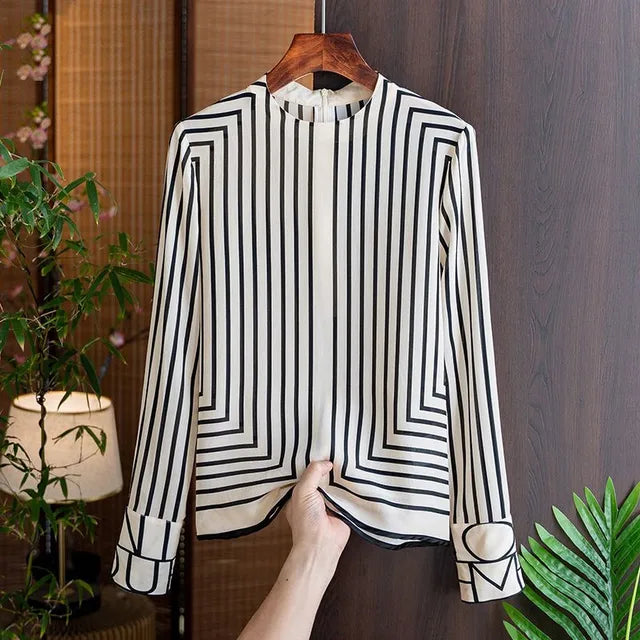 Zomerblouse Vrouwen Lichte Zijde Stijlvol