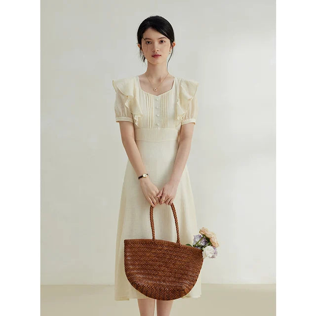 Vrouwelijke Zomerjurk Elegant Korte Jurk voor Dames