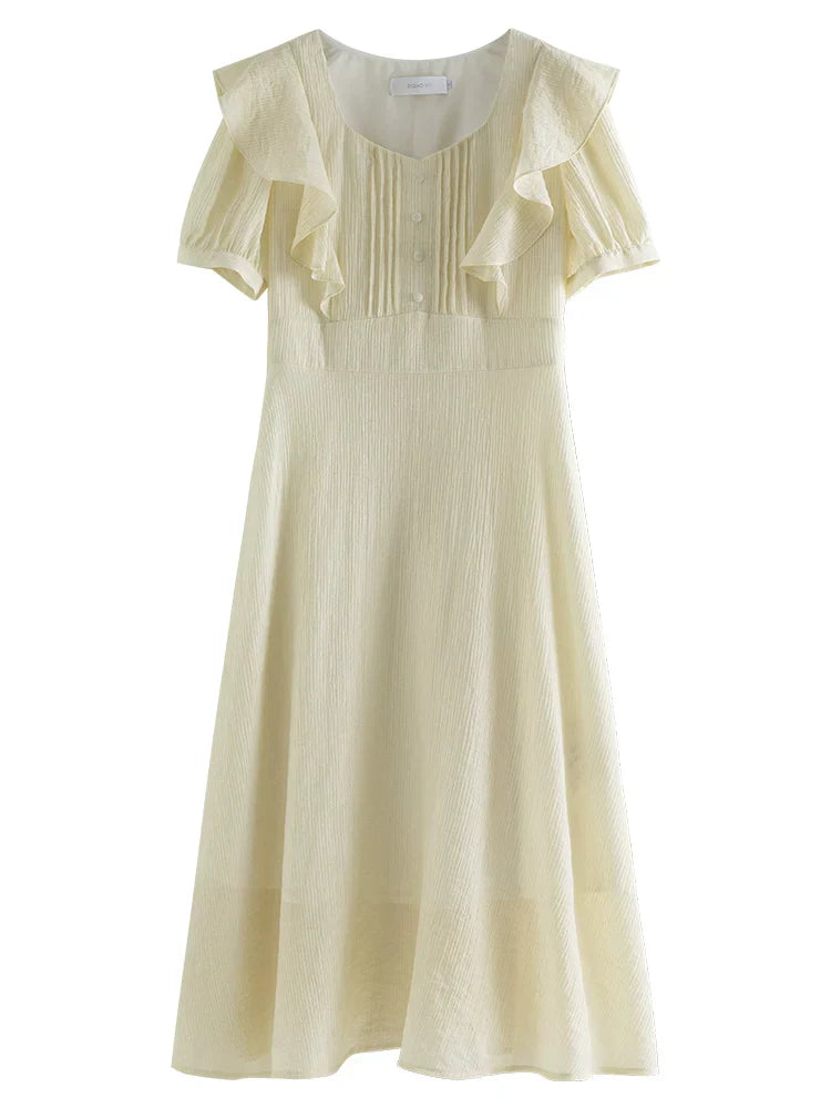 Vrouwelijke Zomerjurk Elegant Korte Jurk voor Dames