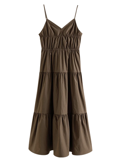 Retro Zomerjurk Vrouwelijk Anti-Rimpel Jurk Vintage Stijl