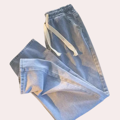 Zwarte Joggingbroek Unisex Denim Comfortabele Fit - StudioMarella