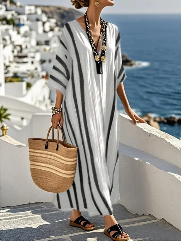 Vrouwen Zomerjurk Lichte Lange Caftan