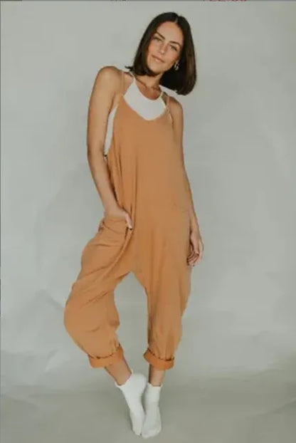 Zomer Jumpsuit Effen Kleur Jurk met Jarretels