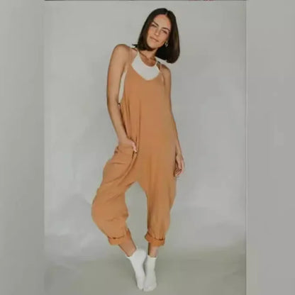 Zomer Jumpsuit Effen Kleur Jurk met Jarretels