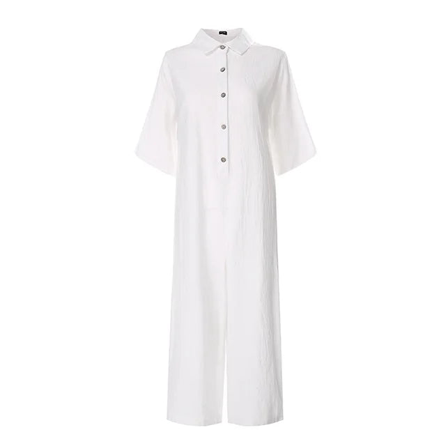 Dames Jumpsuit Zomer Comfortabele Jurk voor Werk en Vakantie