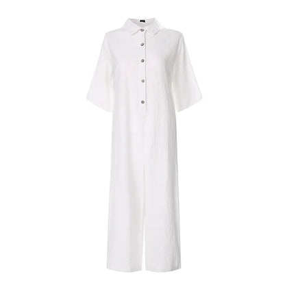 Dames Jumpsuit Zomer Comfortabele Jurk voor Werk en Vakantie