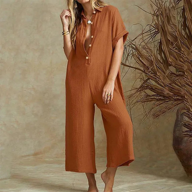 Dames Jumpsuit Zomer Comfortabele Jurk voor Werk en Vakantie