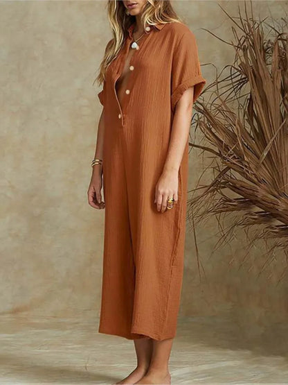Dames Jumpsuit Zomer Comfortabele Jurk voor Werk en Vakantie