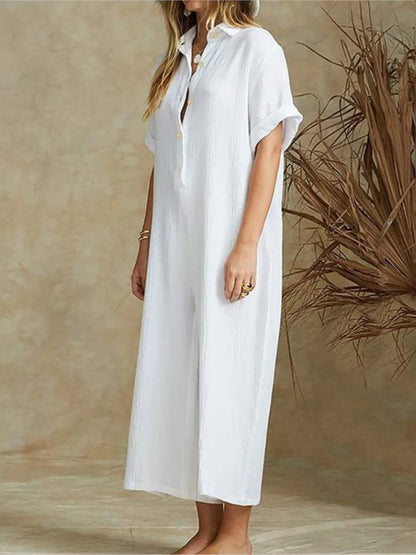 Dames Jumpsuit Zomer Comfortabele Jurk voor Werk en Vakantie