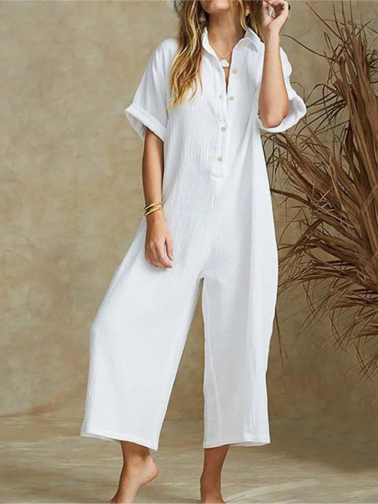 Dames Jumpsuit Zomer Comfortabele Jurk voor Werk en Vakantie