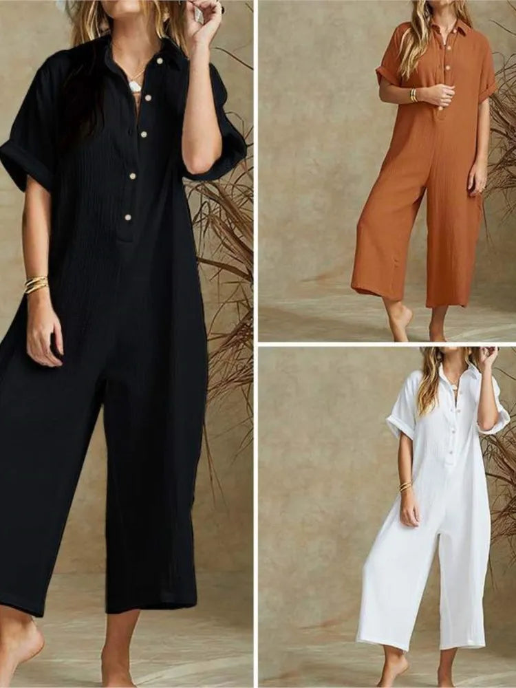 Dames Jumpsuit Zomer Comfortabele Jurk voor Werk en Vakantie