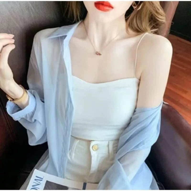 Lichte Zomer Top van Chiffon Stof