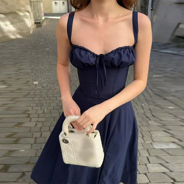Vrouw Jurk met Suspenders Zomerse Stijl