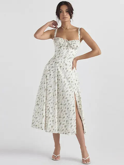 Vrouw Jurk met Suspenders Zomerse Stijl