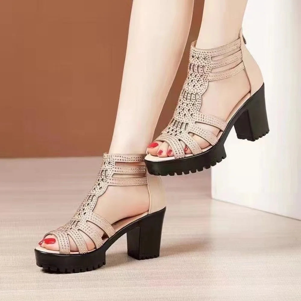 Gladiator Sandalen Slang Print Zomer Schoenen