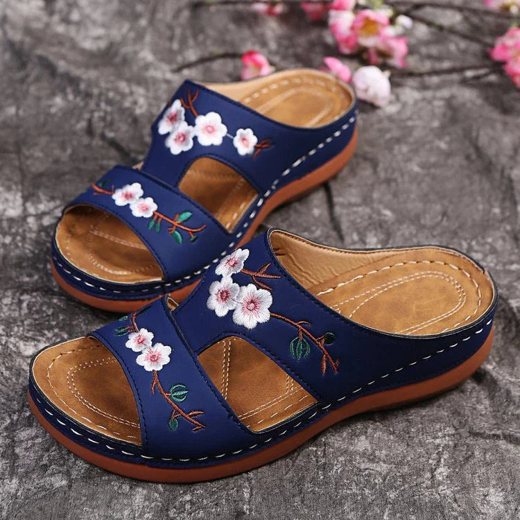 Zomer Sandalen Sleehak Luxe Leer