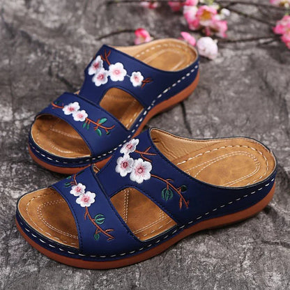 Zomer Sandalen Sleehak Luxe Leer