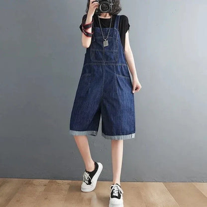 Jumpsuit Denim Baggy Losse Fit voor Vrouw