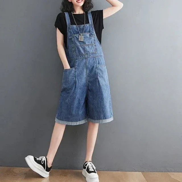 Jumpsuit Denim Baggy Losse Fit voor Vrouw - StudioMarella