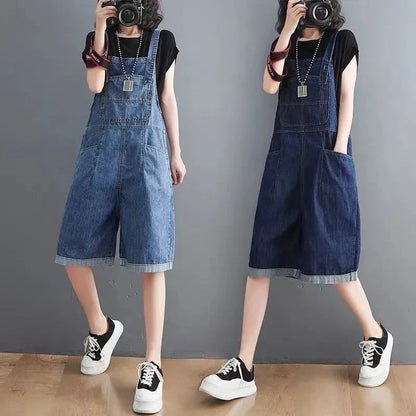 Jumpsuit Denim Baggy Losse Fit voor Vrouw