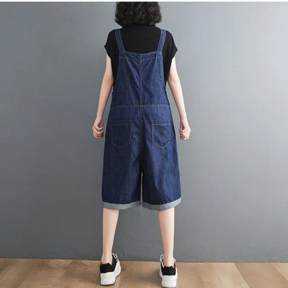 Jumpsuit Denim Baggy Losse Fit voor Vrouw