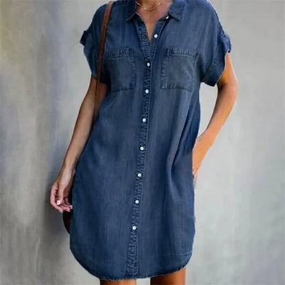 Zomerjurk Denim Jurk voor Vrouw Zonnig en Chic