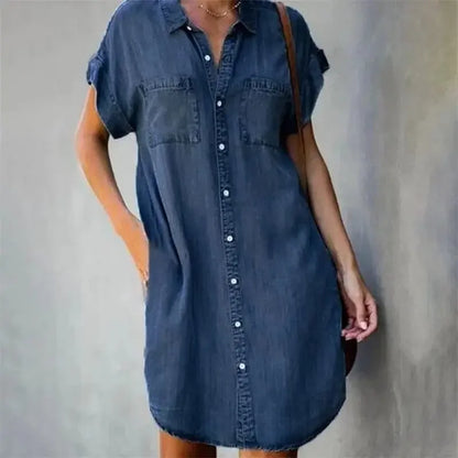Zomerjurk Denim Jurk voor Vrouw Zonnig en Chic