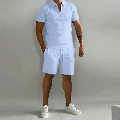 Heren Zomerset Tweedelig - Comfortabele Polo en Korte Broek