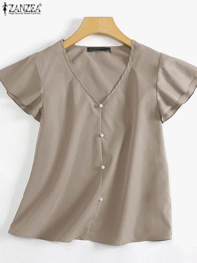 Vrouwelijke Blouse Elegant Model Jurkstof