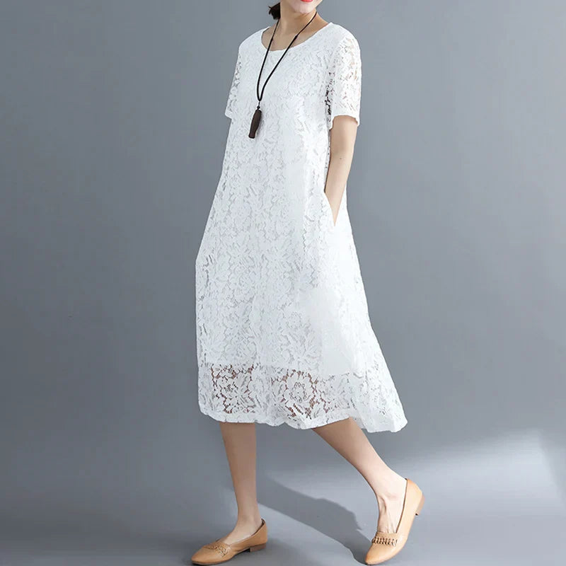 Zomerjurk met Kanten Details Vrouwen Jurk Zomer