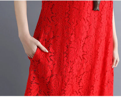 Zomerjurk met Kanten Details Vrouwen Jurk Zomer